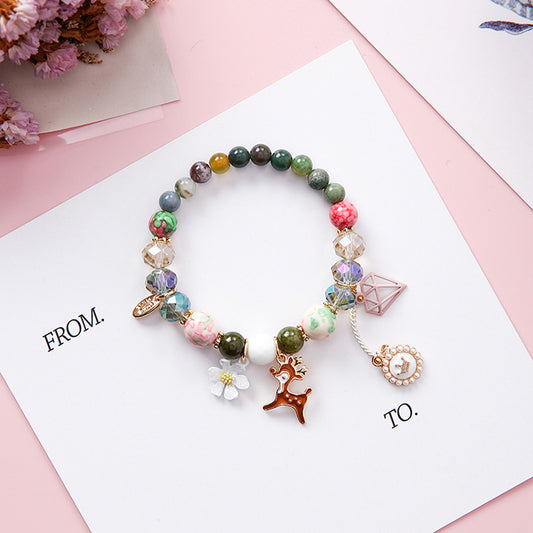 Pearl Bracelet, Natural Stone Bead Bracelet