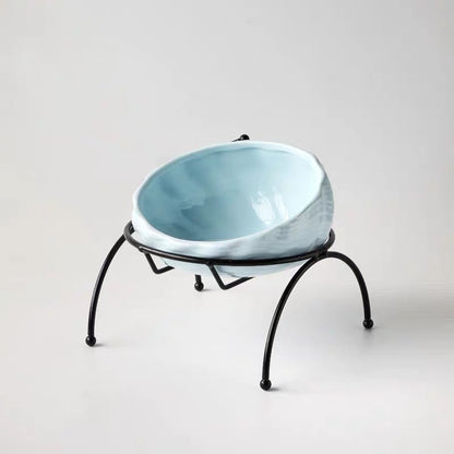 Pet Supplies Elevated Cat and Dog Bowls with Slant Design