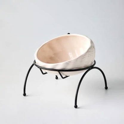 Pet Supplies Elevated Cat and Dog Bowls with Slant Design